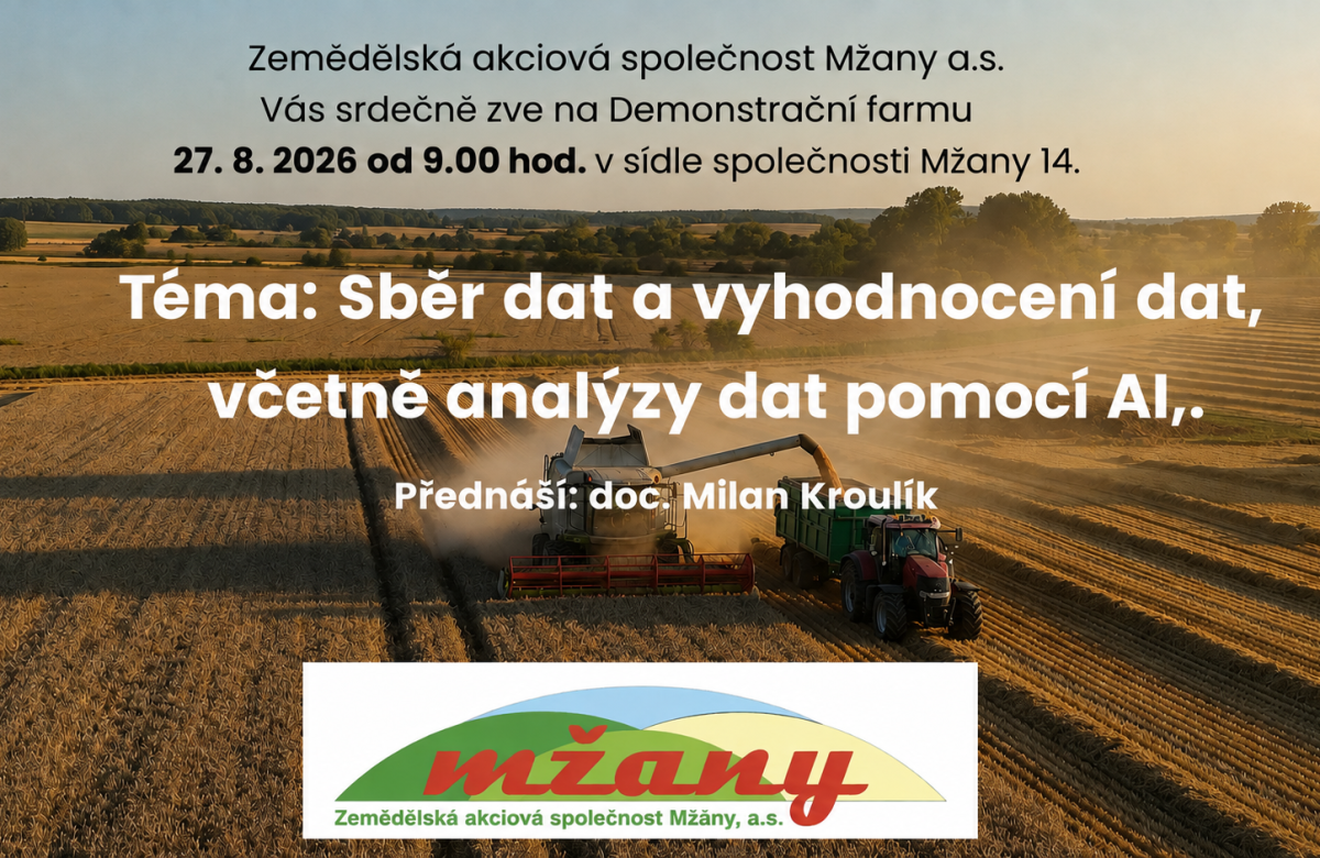 Den otevřených dveří na demonstrační farmě ZAS Mžany, a.s.