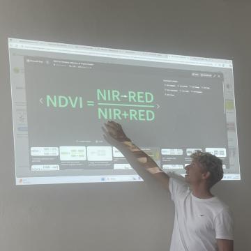 Ukázka výpočtu zdraví rostlin. Foto: ÚZEI.